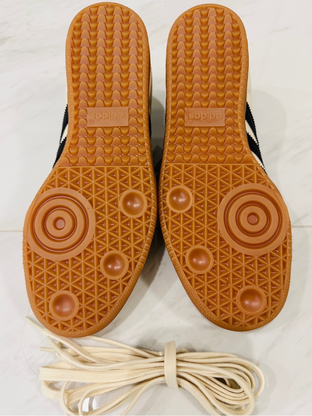 adidas Cream and Black Samba OG Women’s Sneakers - Picture 5 of 5